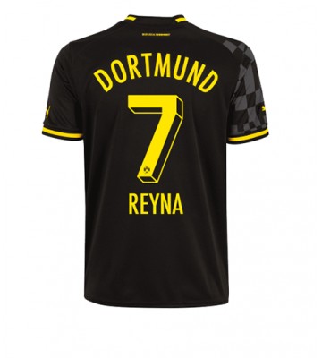 Borussia Dortmund Giovanni Reyna #7 Bortedrakt 2022-23 Kortermet